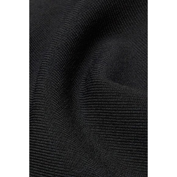 Babaton Aritzia Sculpt Knit Squareneck Cropped Tank Black M Wide straps - Picture 7 of 8